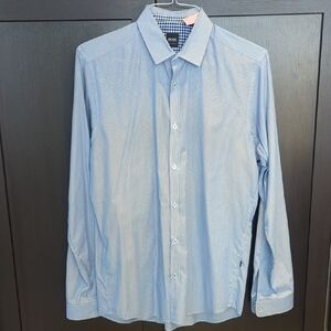 Hugo Boss Light Blue Regular Fit Dress Shirt - Size M Like New